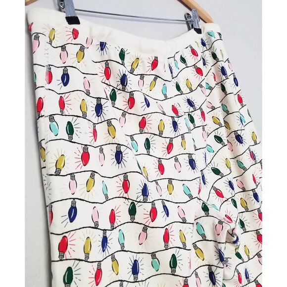 Hanna Andersson Holiday Christmas Long John Pajama Pants Bottoms XXL Bright Bulb - Picture 15 of 16